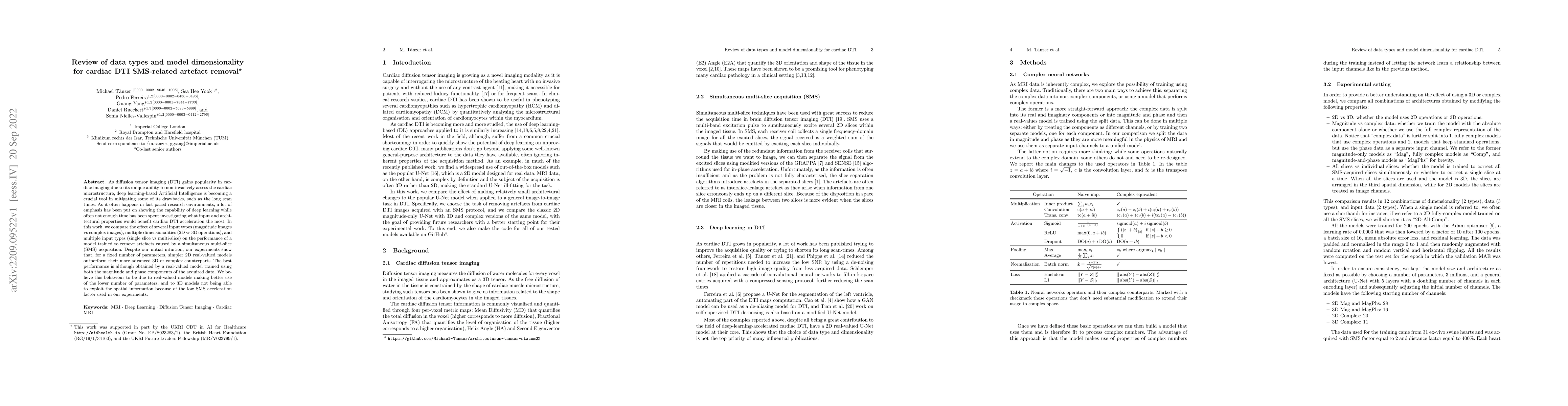 Thumbnail for Review of data types and model dimensionality for cardiac DTI
  SMS-related artefact removal