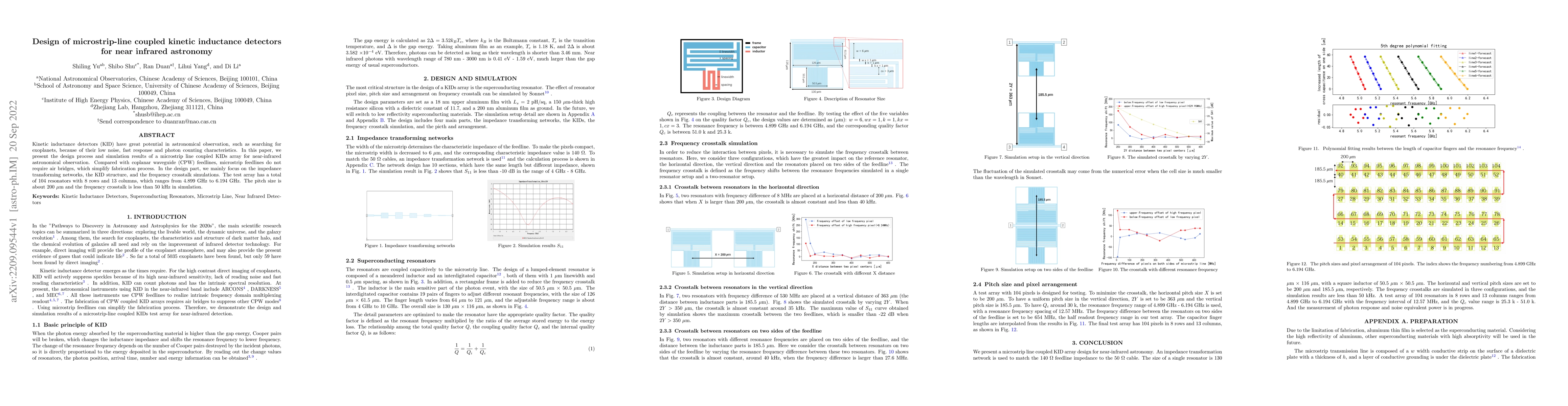 Thumbnail for Design of microstrip-line coupled kinetic inductance detectors for near
  infrared astronomy