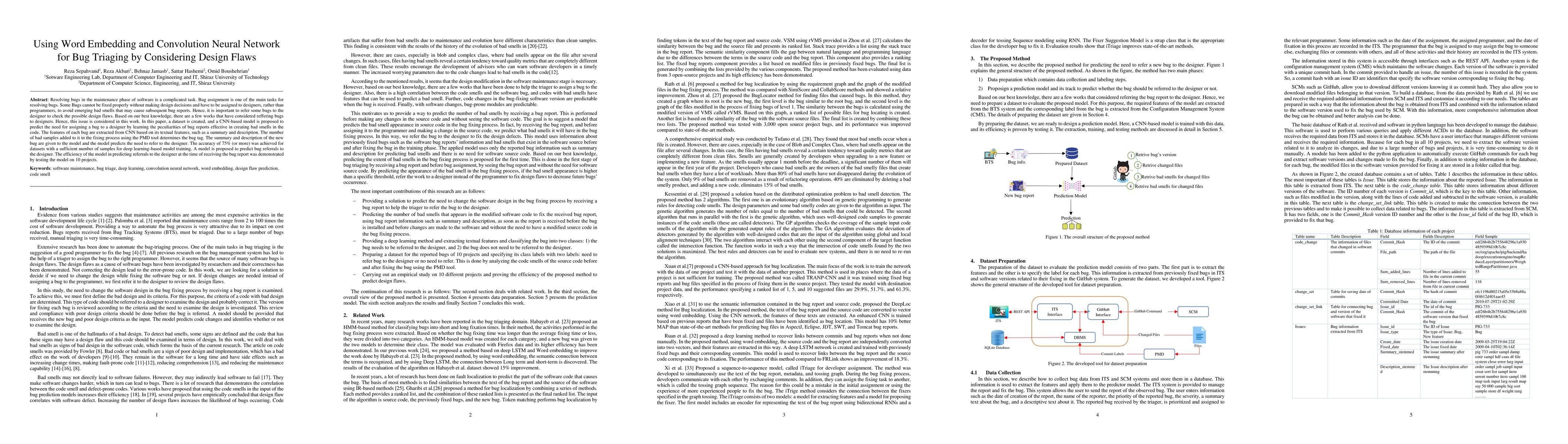 Thumbnail for Using Word Embedding and Convolution Neural Network for Bug Triaging by
  Considering Design Flaws