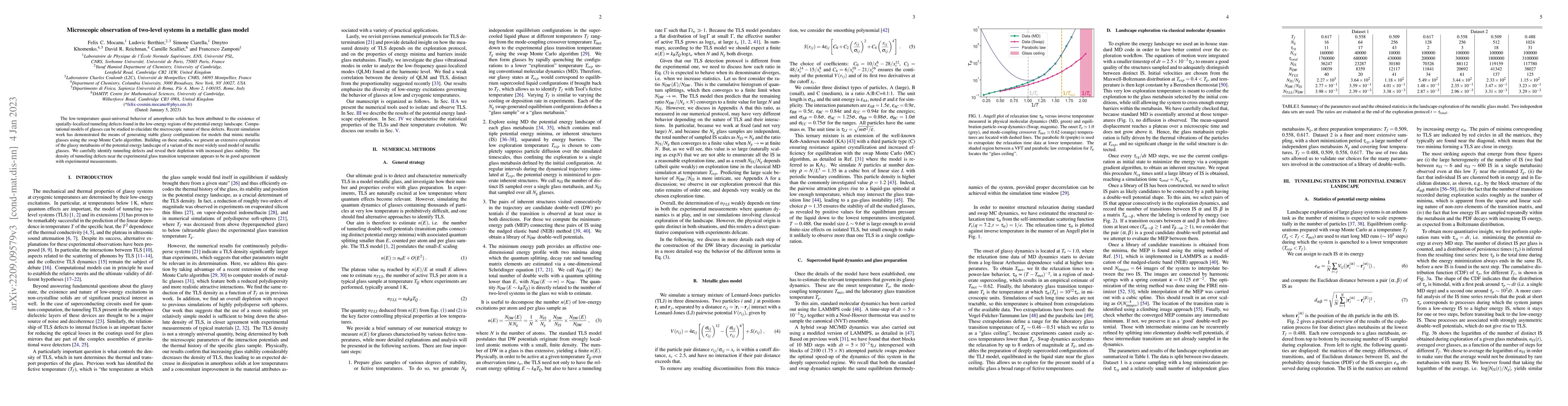 Thumbnail for Microscopic observation of two-level systems in a metallic glass model