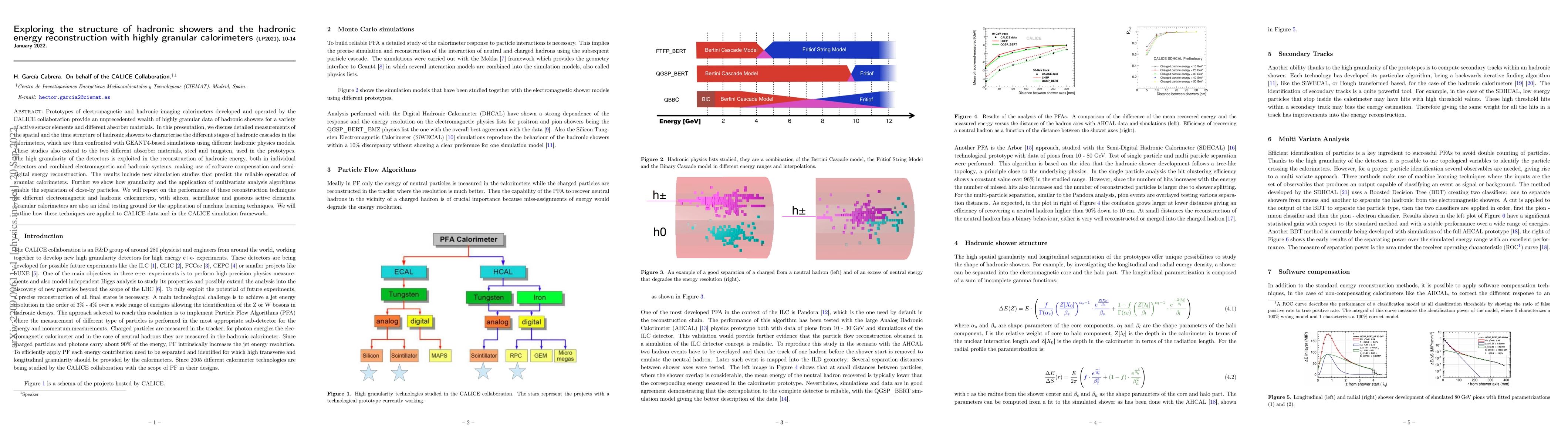 Thumbnail for Exploring the structure of hadronic showers and the hadronic energy
  reconstruction with highly granular calorimeters