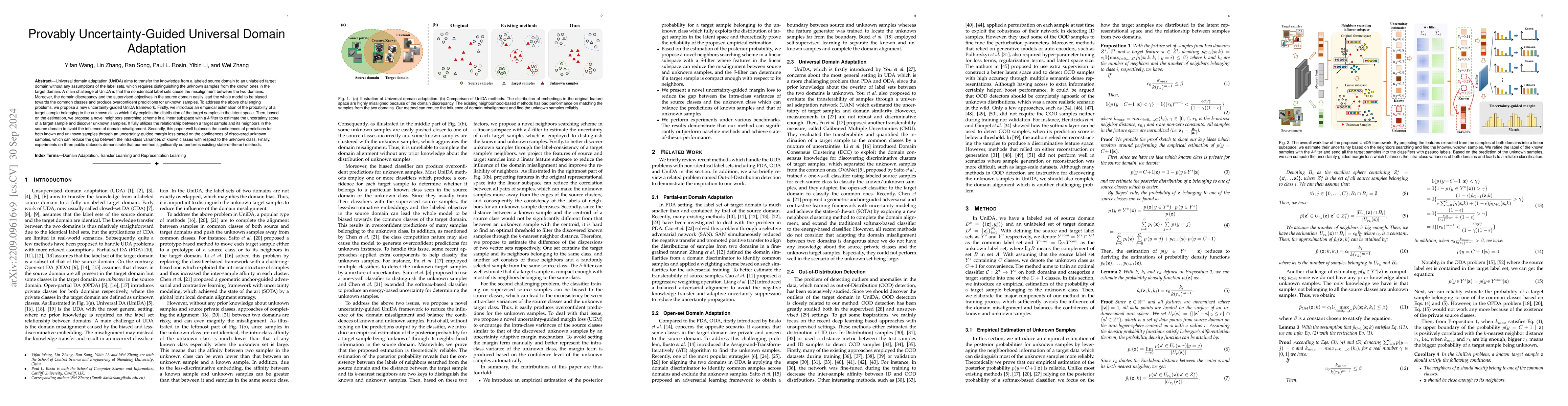 Thumbnail for Provably Uncertainty-Guided Universal Domain Adaptation