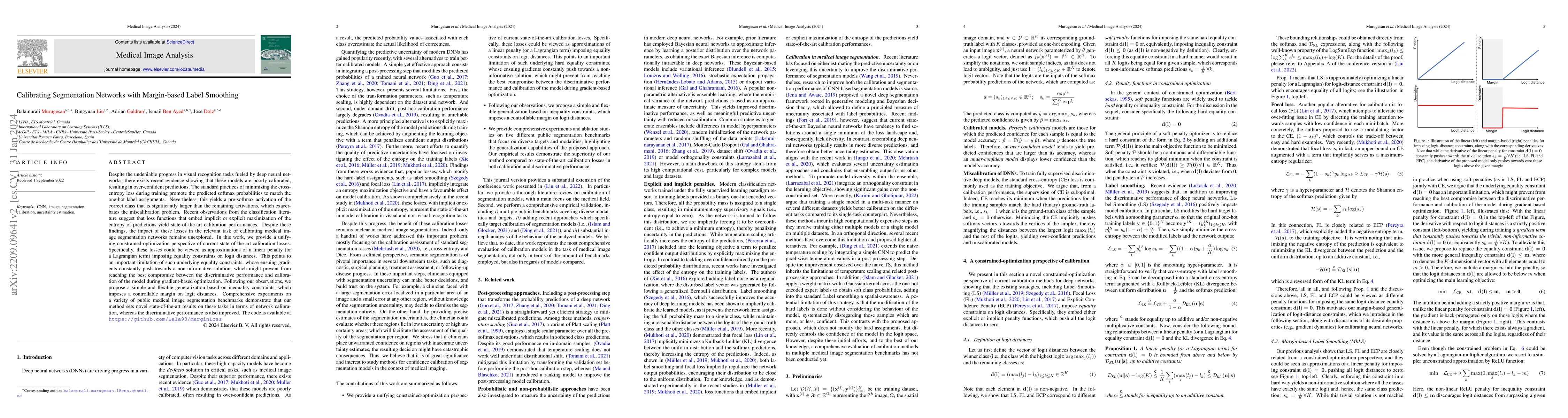 Thumbnail for Calibrating Segmentation Networks with Margin-based Label Smoothing