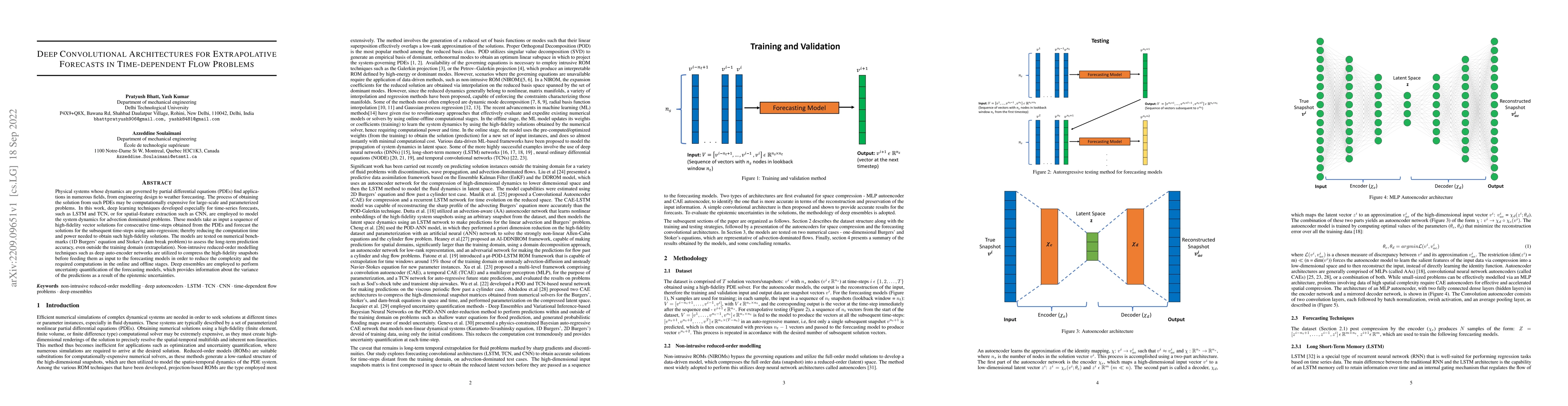 Thumbnail for Deep Convolutional Architectures for Extrapolative Forecast in
  Time-dependent Flow Problems