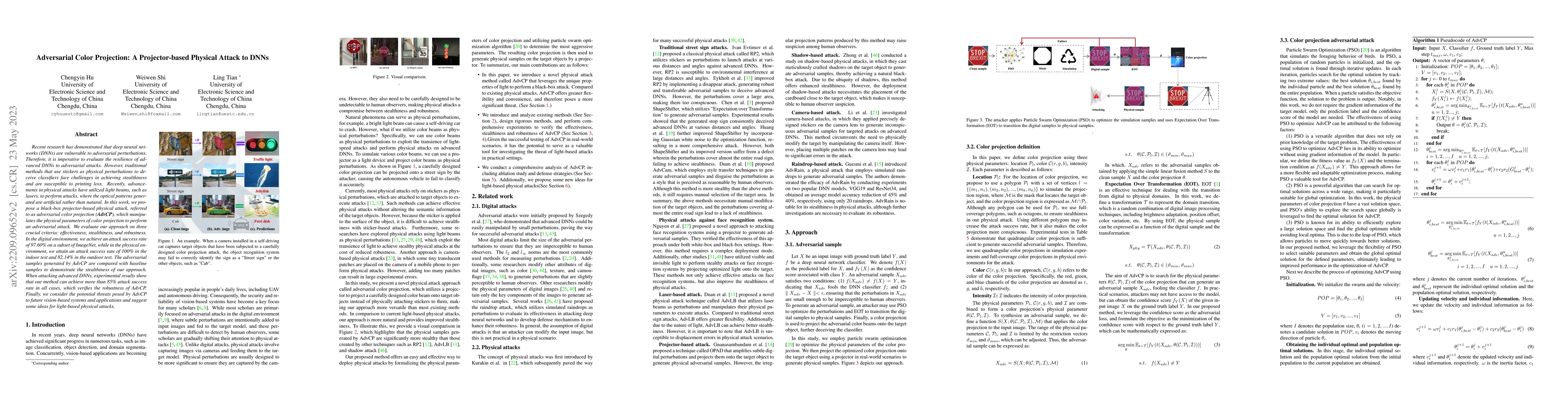 Thumbnail for Adversarial Color Projection: A Projector-based Physical Attack to DNNs