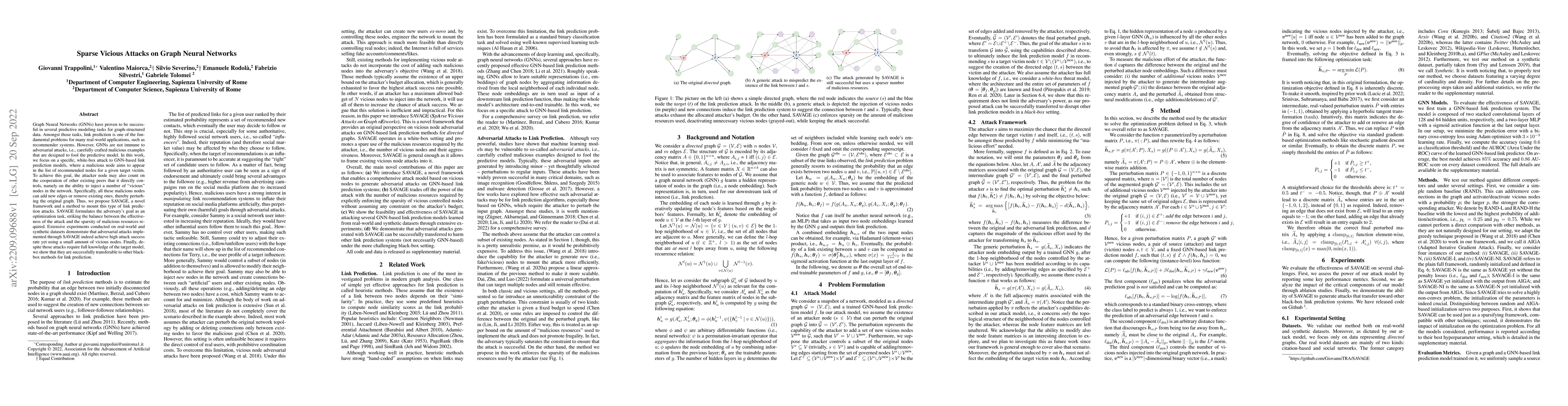 Thumbnail for Sparse Vicious Attacks on Graph Neural Networks