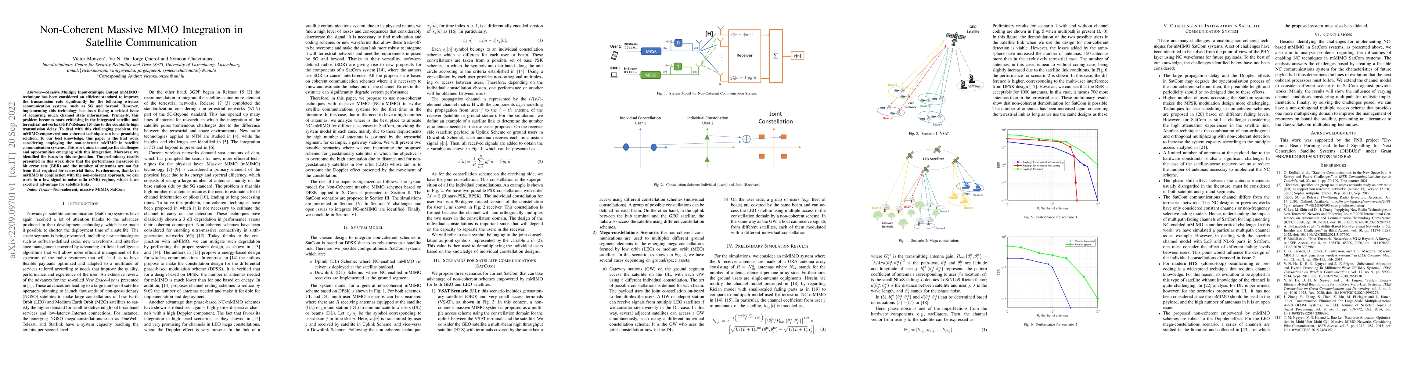 Thumbnail for Non-Coherent Massive MIMO Integration in Satellite Communication