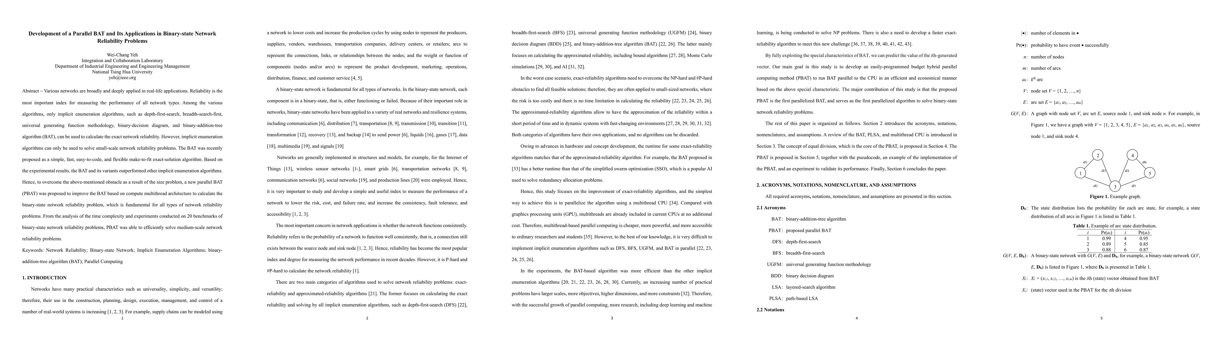 Thumbnail for Development of a Parallel BAT and Its Applications in Binary-state
  Network Reliability Problems