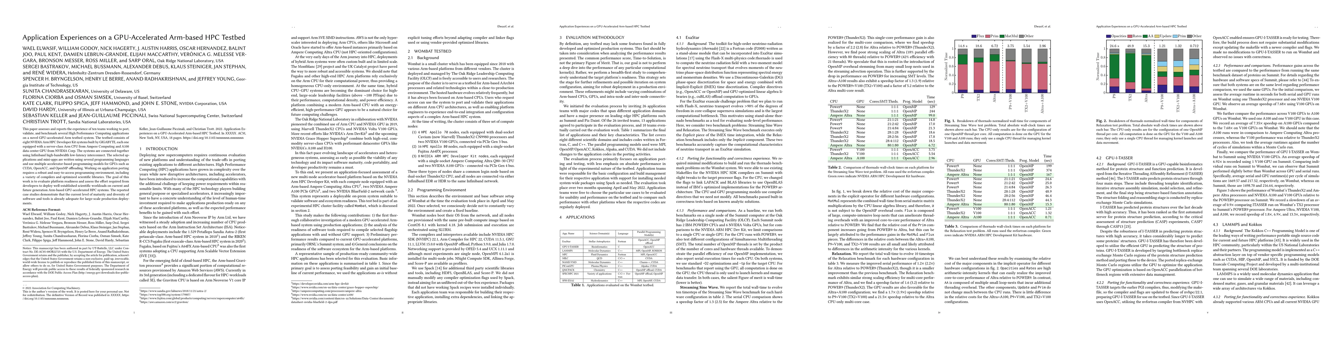 Thumbnail for Application Experiences on a GPU-Accelerated Arm-based HPC Testbed