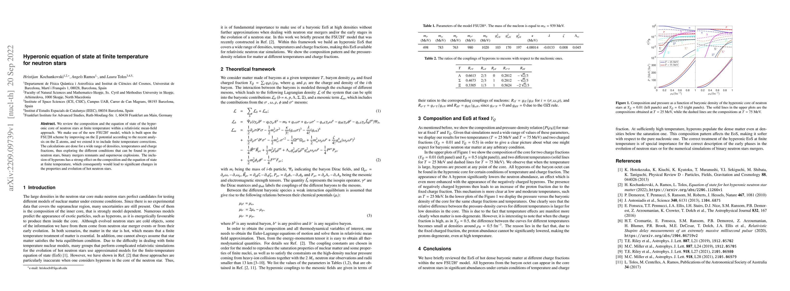 Thumbnail for Hyperonic equation of state at finite temperature for neutron stars