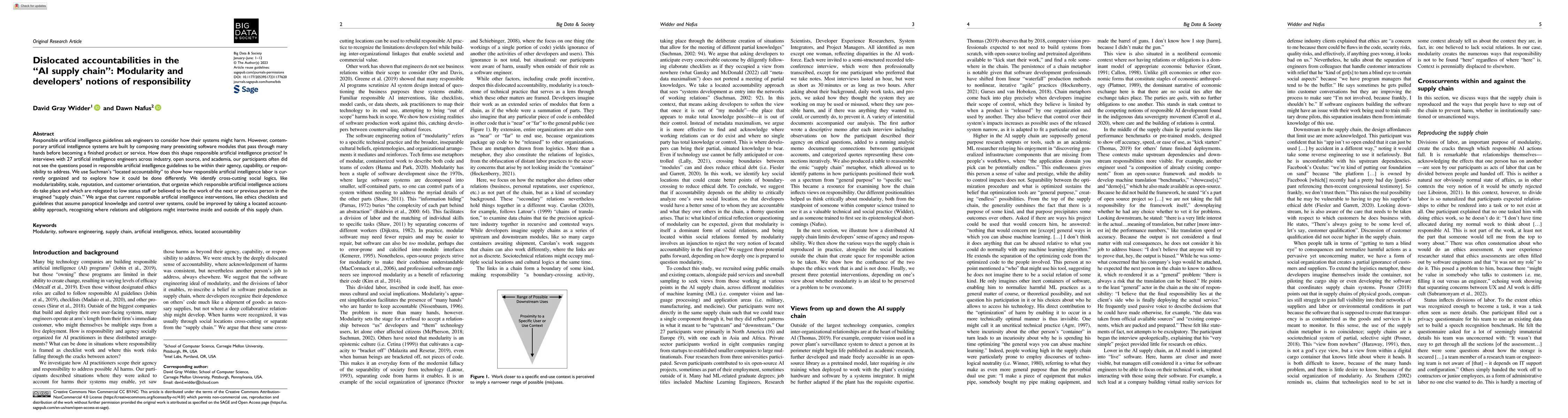 Thumbnail for Dislocated Accountabilities in the AI Supply Chain: Modularity and
  Developers' Notions of Responsibility