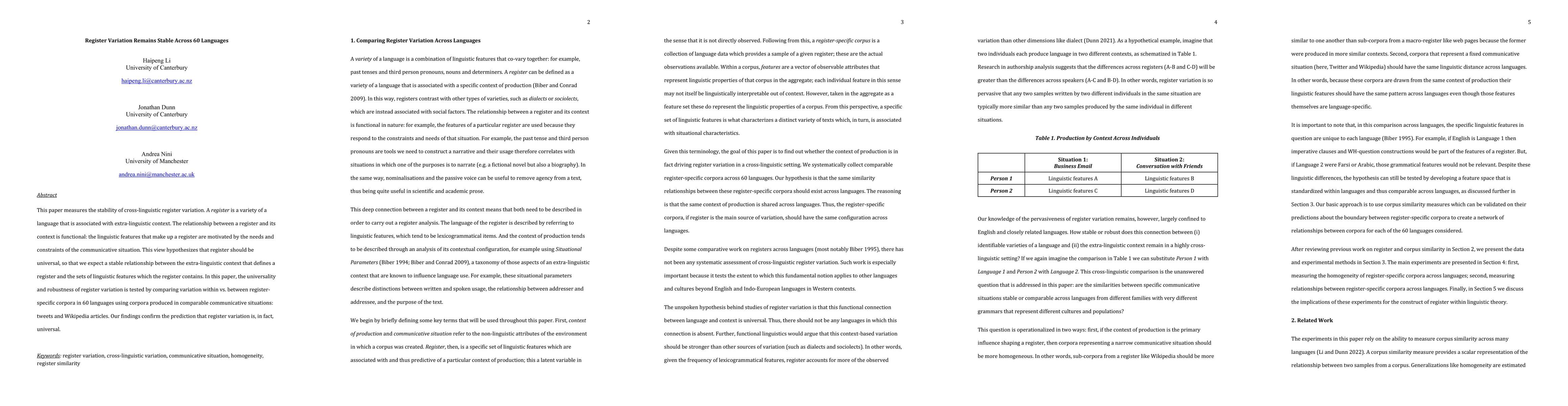 Thumbnail for Register Variation Remains Stable Across 60 Languages