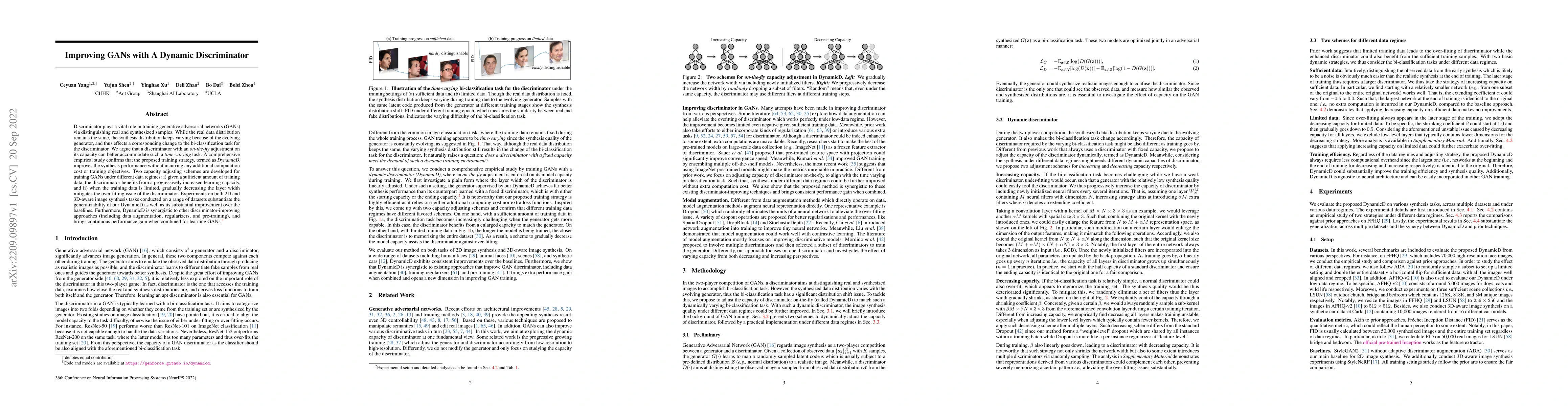 Thumbnail for Improving GANs with A Dynamic Discriminator
