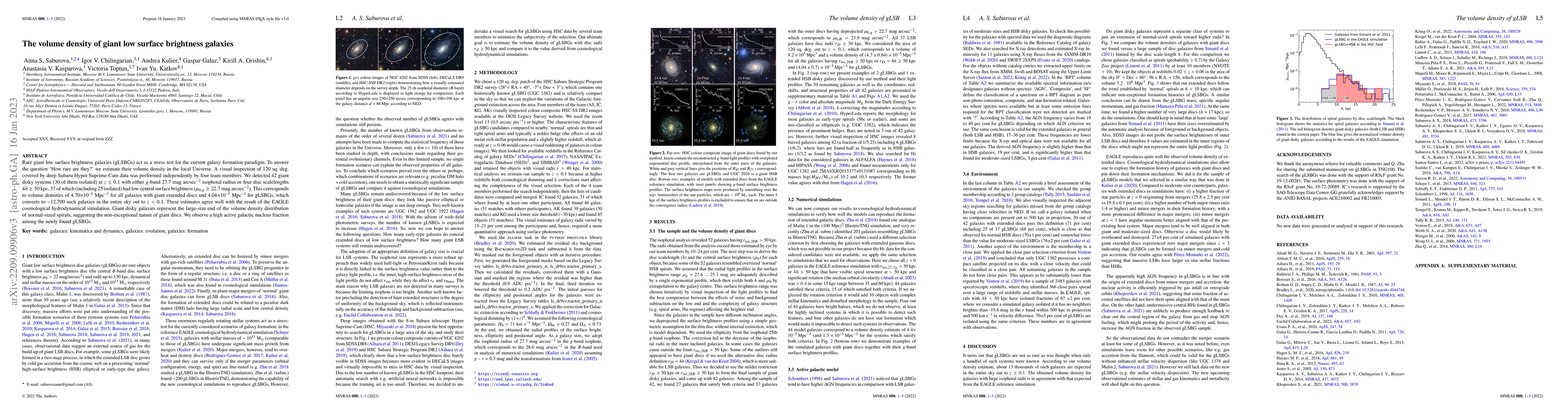 Thumbnail for The volume density of giant low surface brightness galaxies