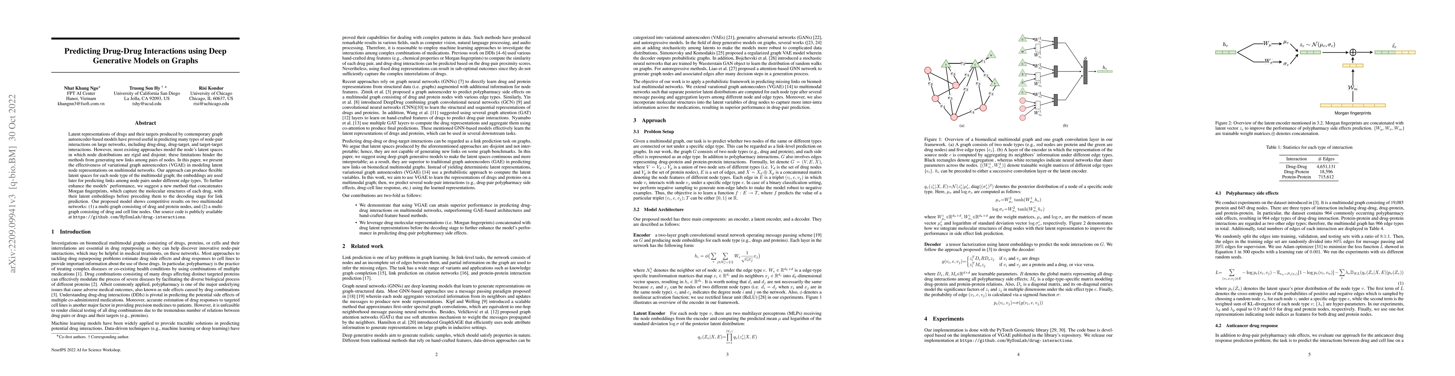 Thumbnail for Predicting Drug-Drug Interactions using Deep Generative Models on Graphs