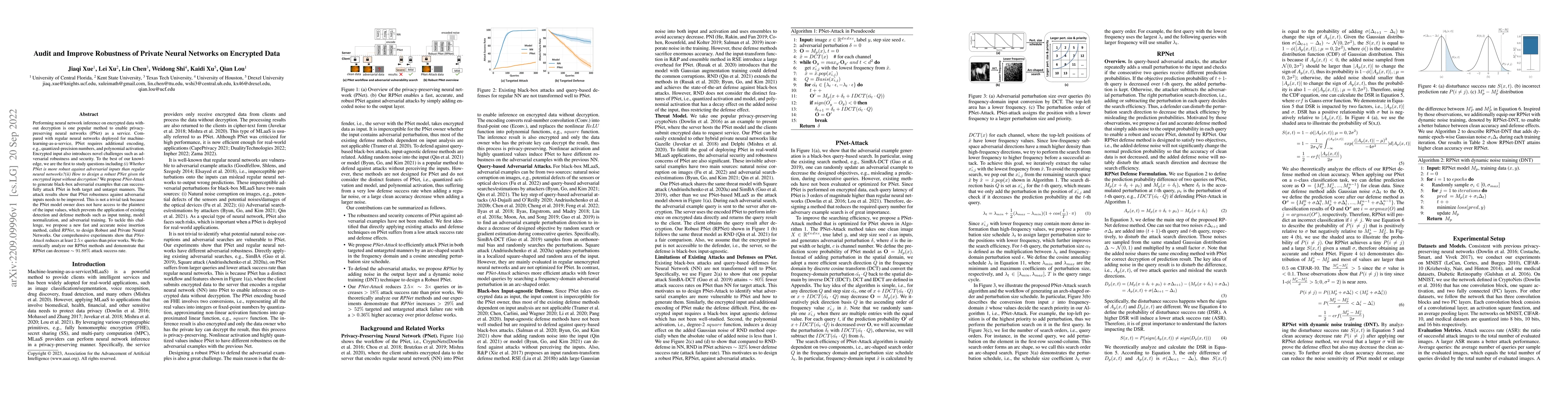 Thumbnail for Audit and Improve Robustness of Private Neural Networks on Encrypted
  Data