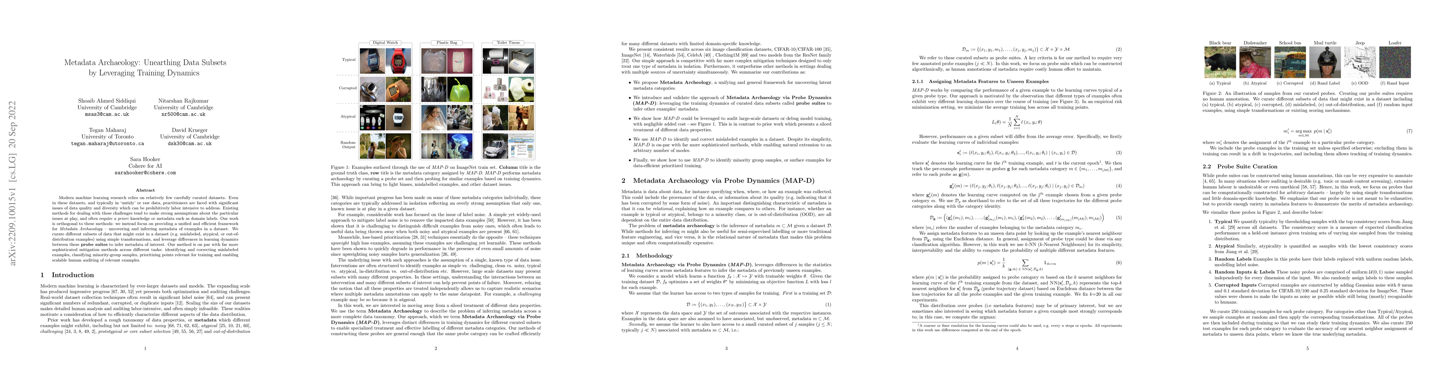Thumbnail for Metadata Archaeology: Unearthing Data Subsets by Leveraging Training
  Dynamics
