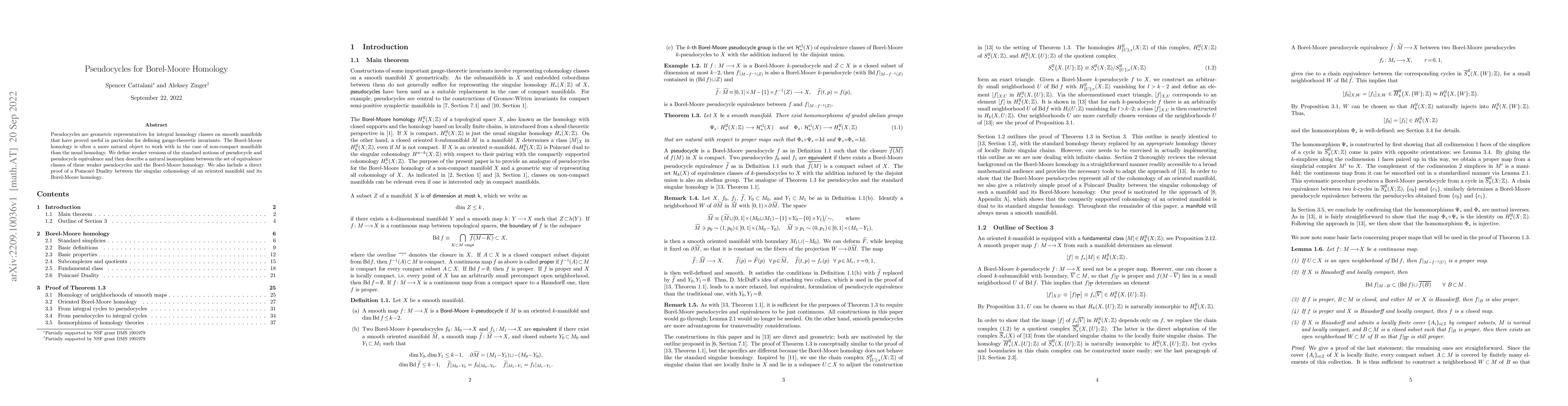 Thumbnail for Pseudocycles for Borel-Moore Homology