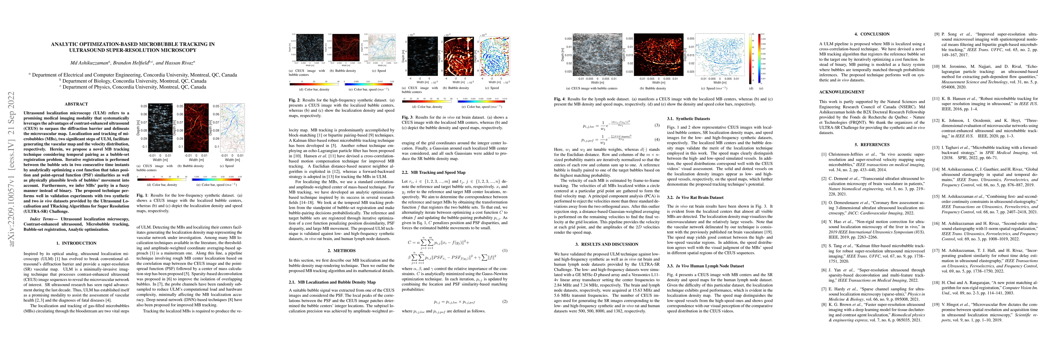 Thumbnail for Analytic Optimization-Based Microbubble Tracking in Ultrasound
  Super-Resolution Microscopy