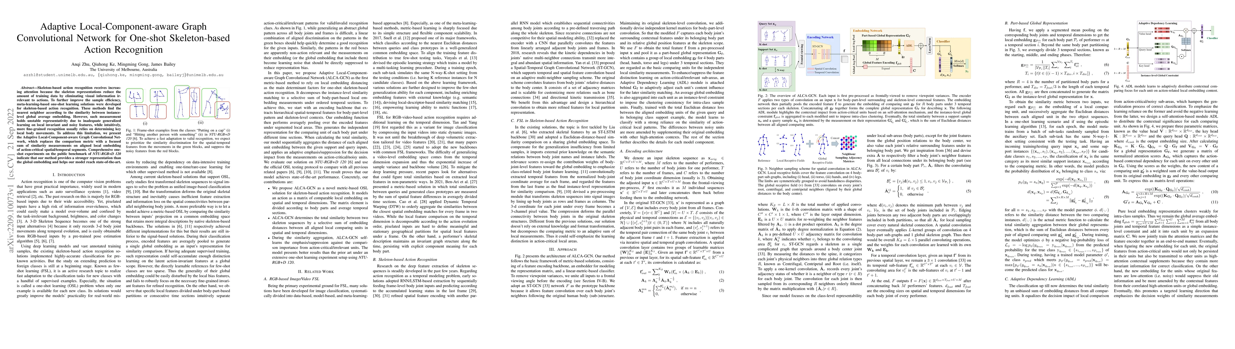Thumbnail for Adaptive Local-Component-aware Graph Convolutional Network for One-shot
  Skeleton-based Action Recognition