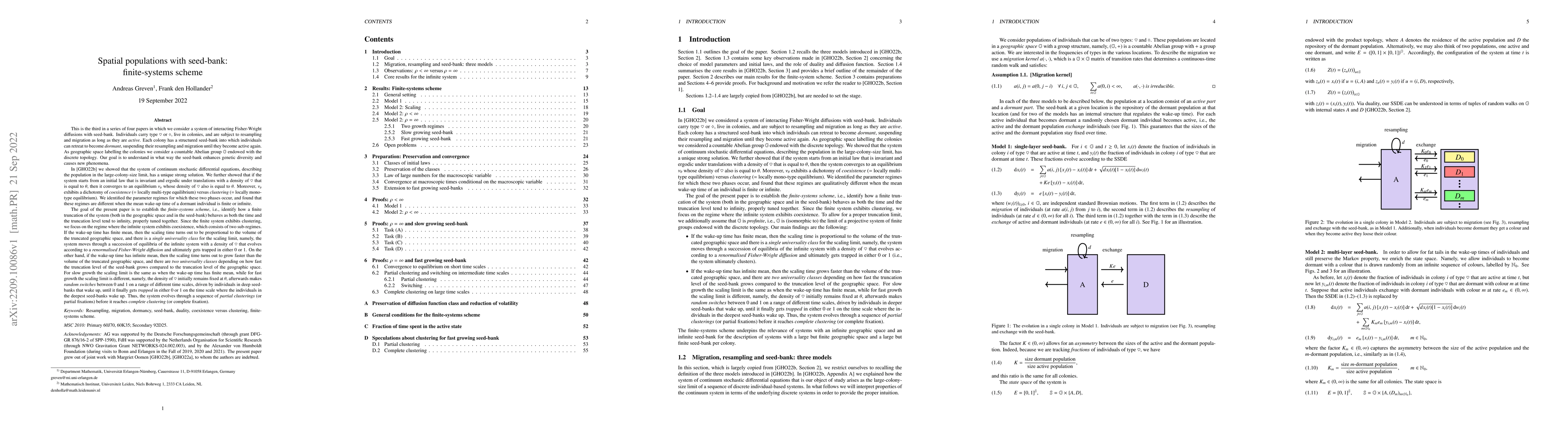 Thumbnail for Spatial populations with seed-bank: finite-systems scheme