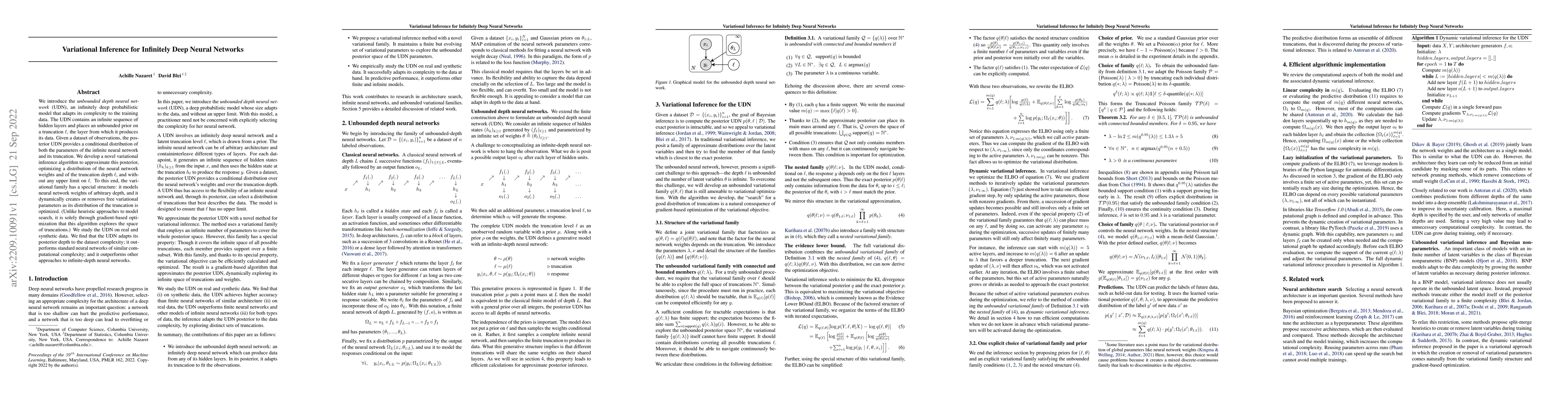 Thumbnail for Variational Inference for Infinitely Deep Neural Networks