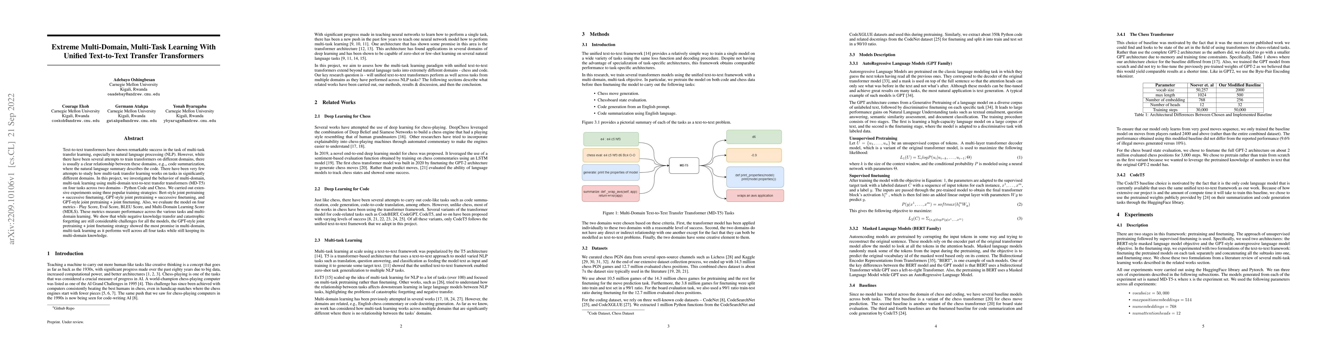 Thumbnail for Extreme Multi-Domain, Multi-Task Learning With Unified Text-to-Text
  Transfer Transformers