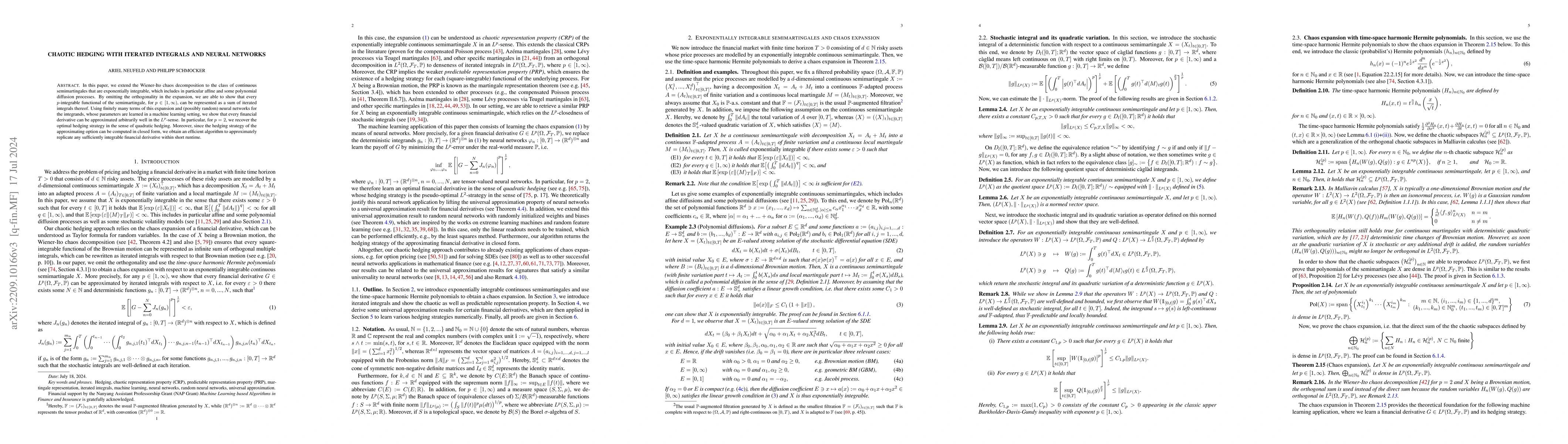 Thumbnail for Chaotic Hedging with Iterated Integrals and Neural Networks