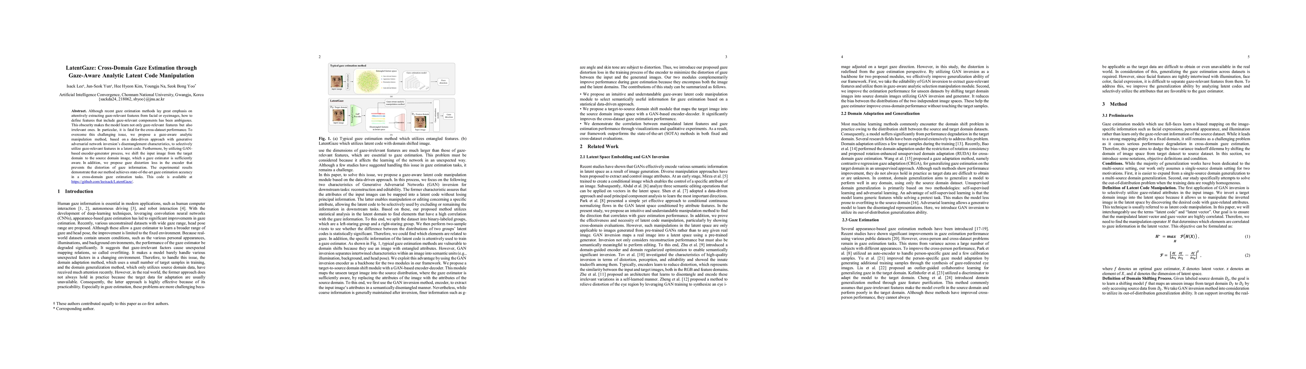 Thumbnail for LatentGaze: Cross-Domain Gaze Estimation through Gaze-Aware Analytic
  Latent Code Manipulation