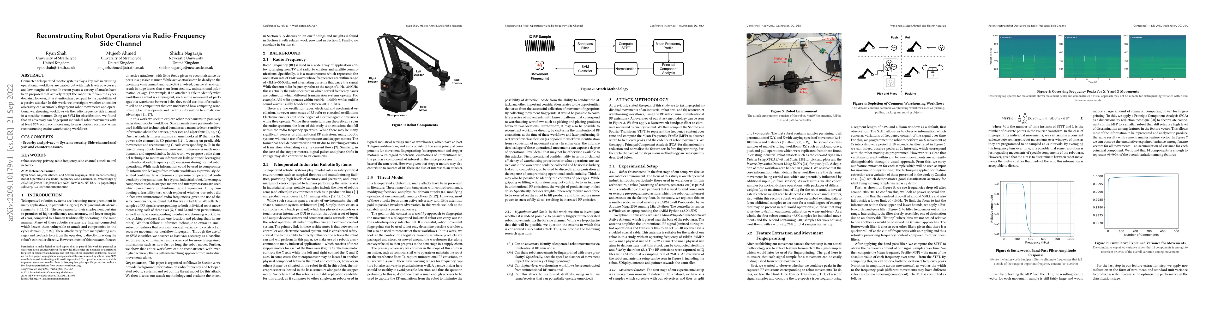 Thumbnail for Reconstructing Robot Operations via Radio-Frequency Side-Channel