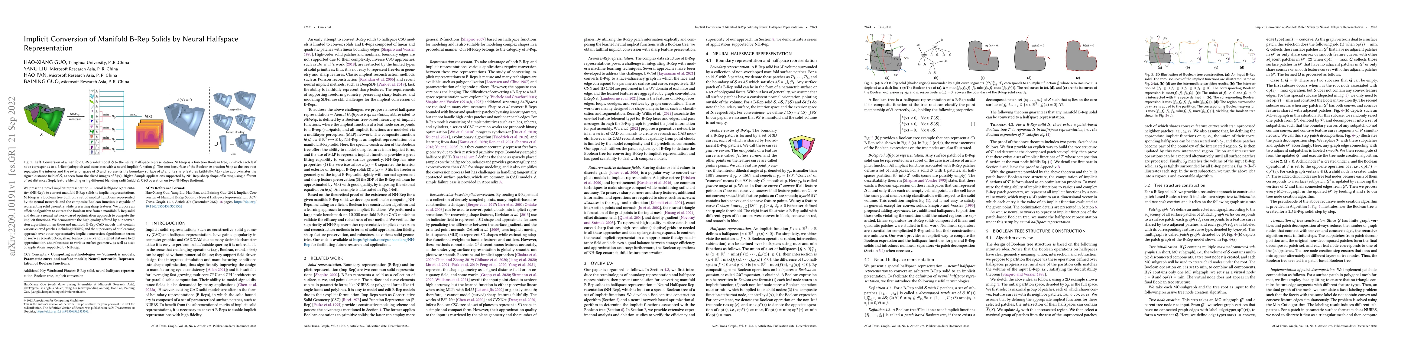 Thumbnail for Implicit Conversion of Manifold B-Rep Solids by Neural Halfspace
  Representation