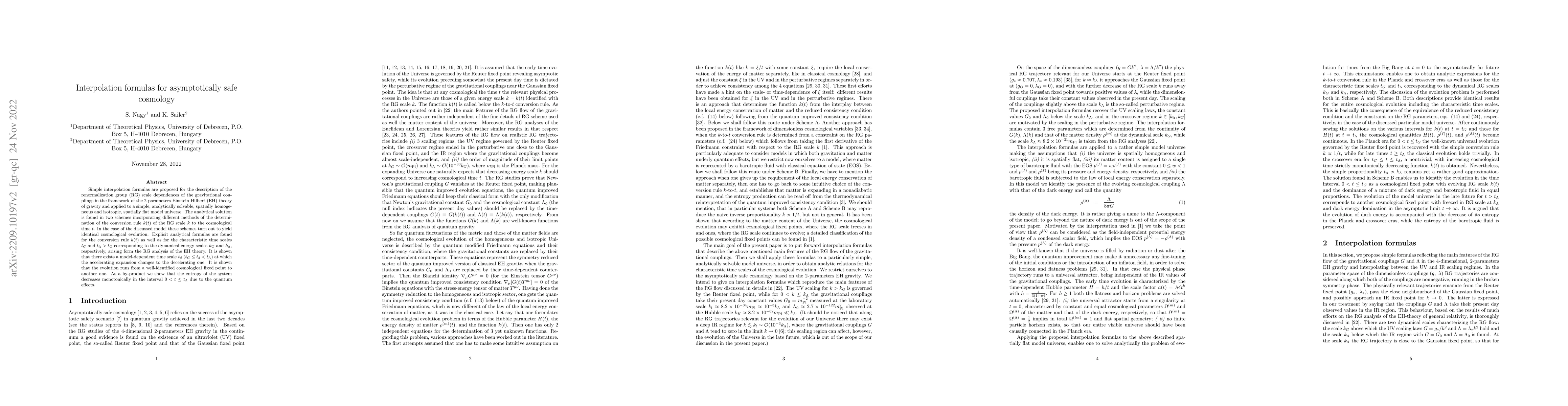Thumbnail for Interpolation formulas for asymptotically safe cosmology
