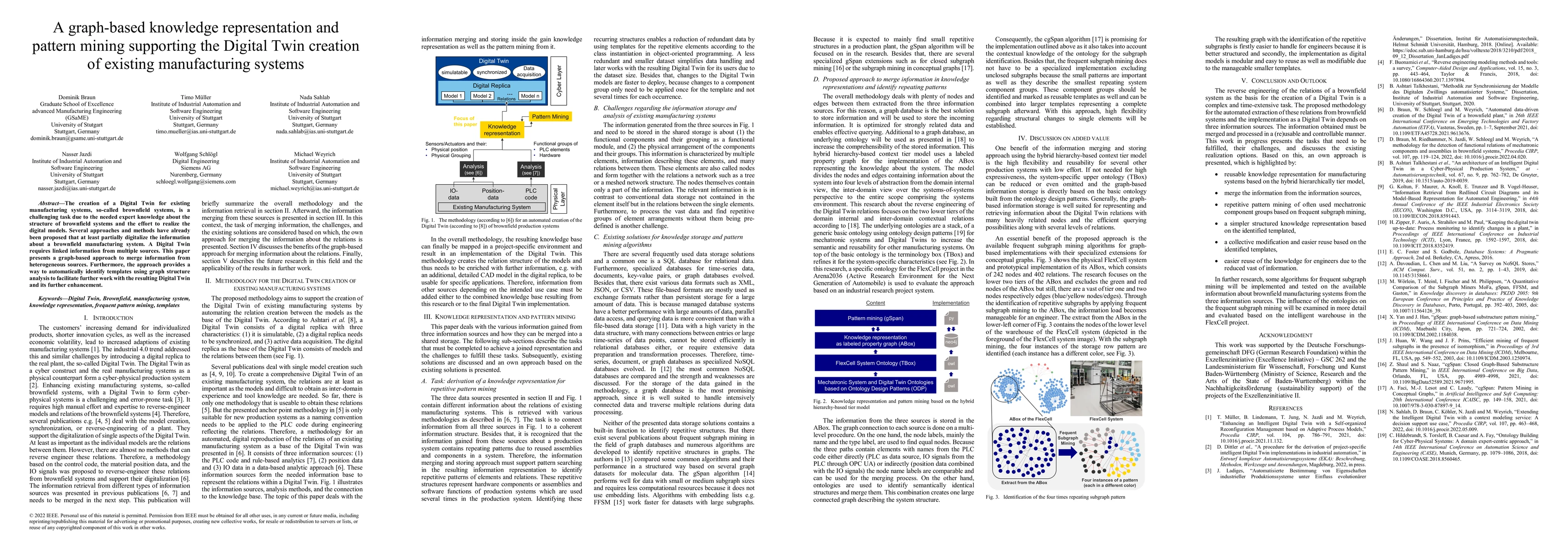 Thumbnail for A graph-based knowledge representation and pattern mining supporting the
  Digital Twin creation of existing manufacturing systems