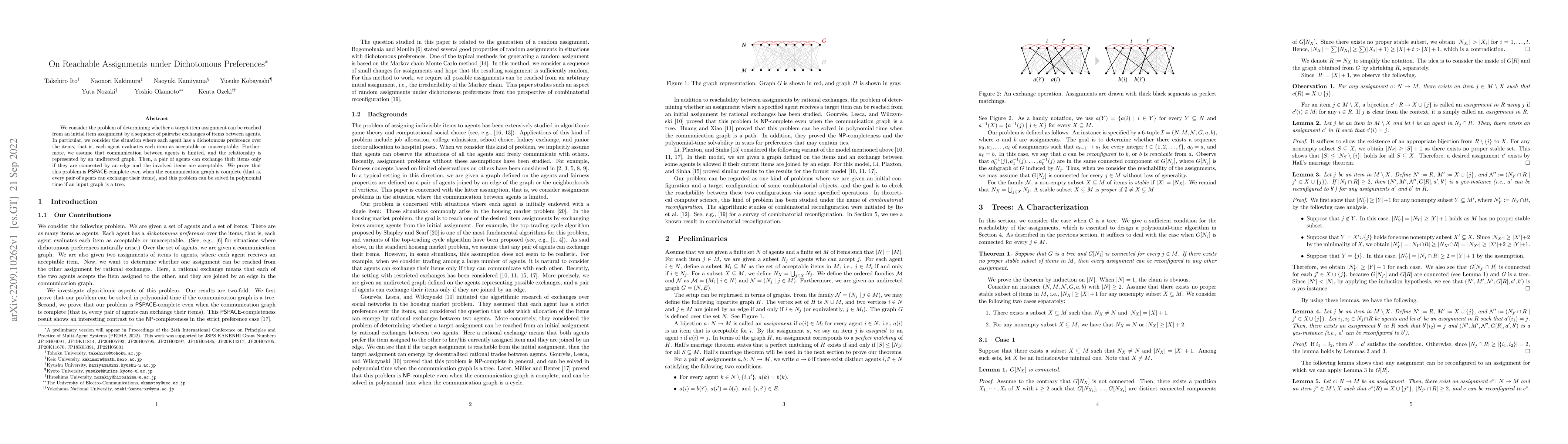 Thumbnail for On Reachable Assignments under Dichotomous Preferences