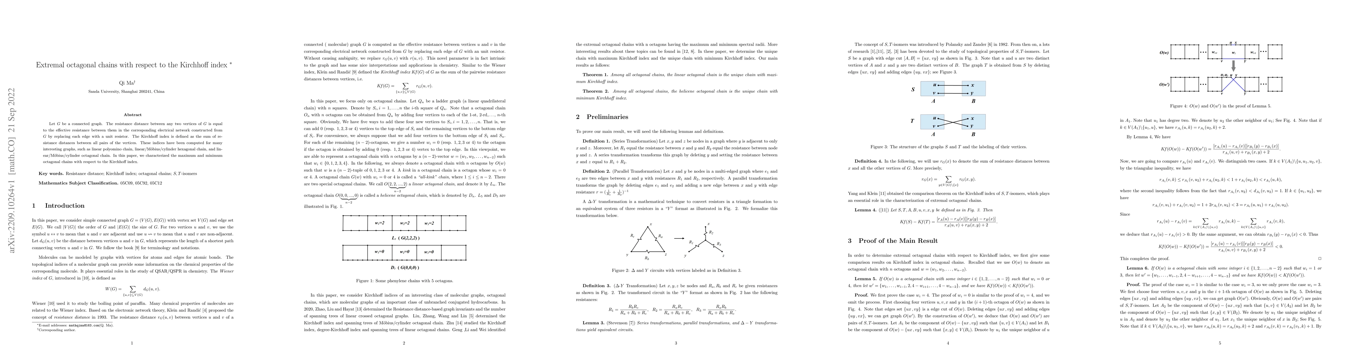 Thumbnail for Extremal octagonal chains with respect to the Kirchhoff index