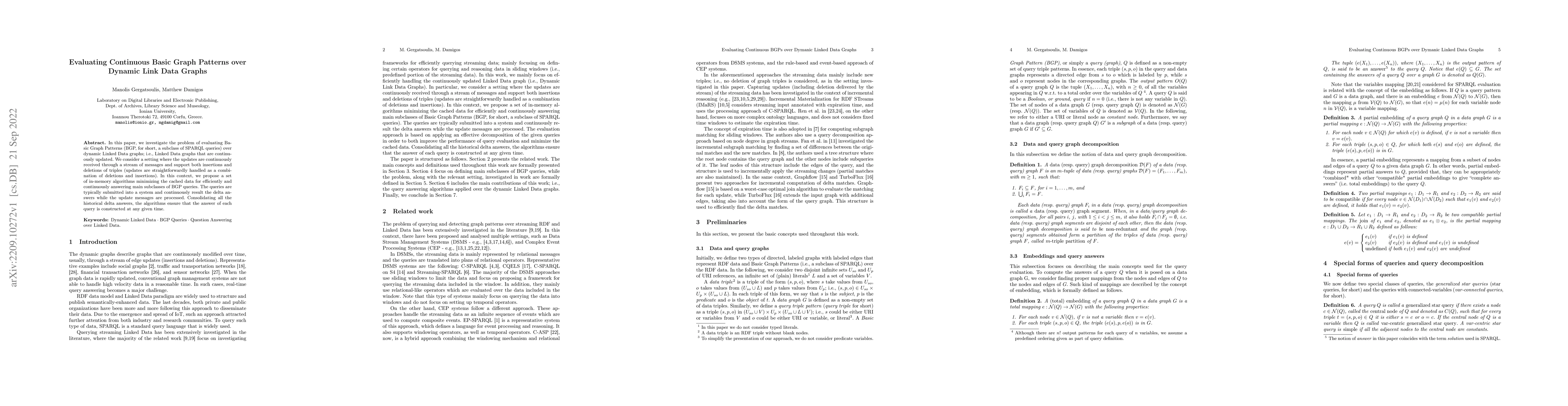 Thumbnail for Evaluating Continuous Basic Graph Patterns over Dynamic Link Data Graphs