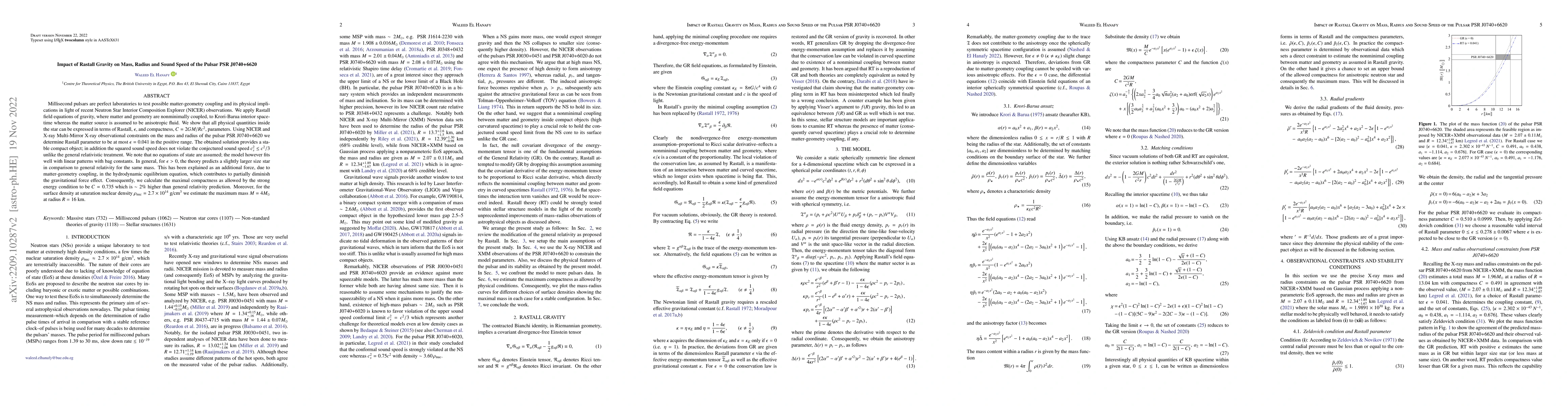 Thumbnail for Impact of Rastall gravity on mass, radius and sound speed of the pulsar
  PSR J0740+6620