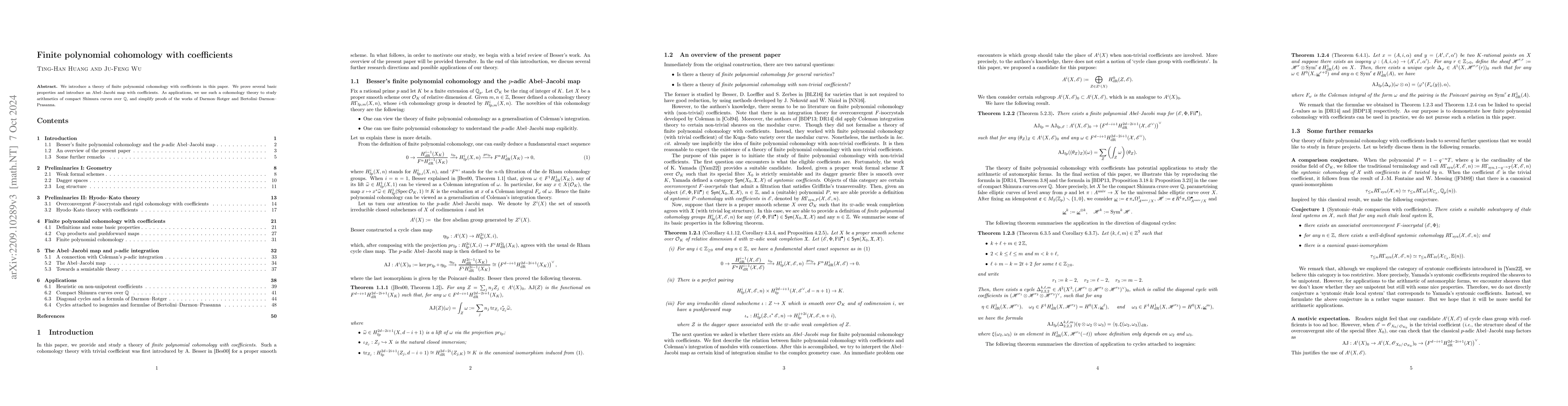 Thumbnail for Finite polynomial cohomology with coefficients
