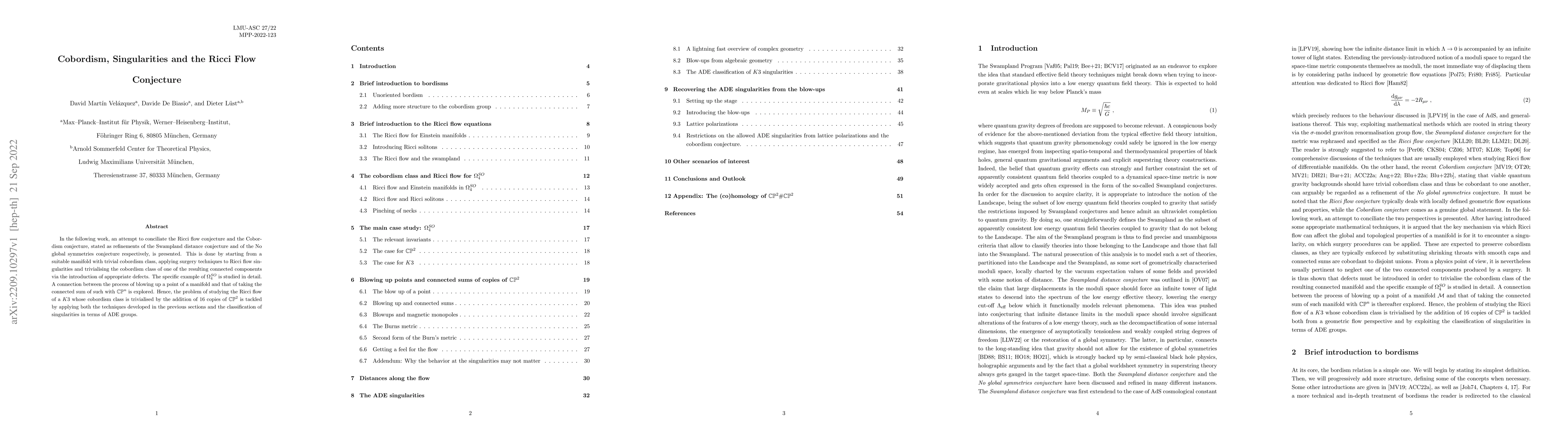 Thumbnail for Cobordism, Singularities and the Ricci Flow Conjecture