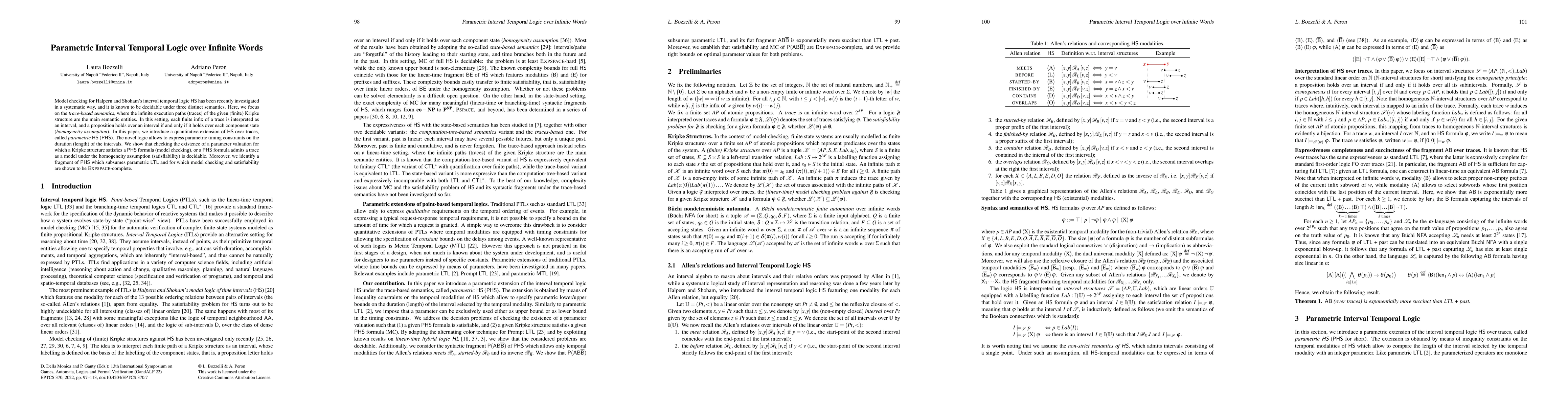 Thumbnail for Parametric Interval Temporal Logic over Infinite Words