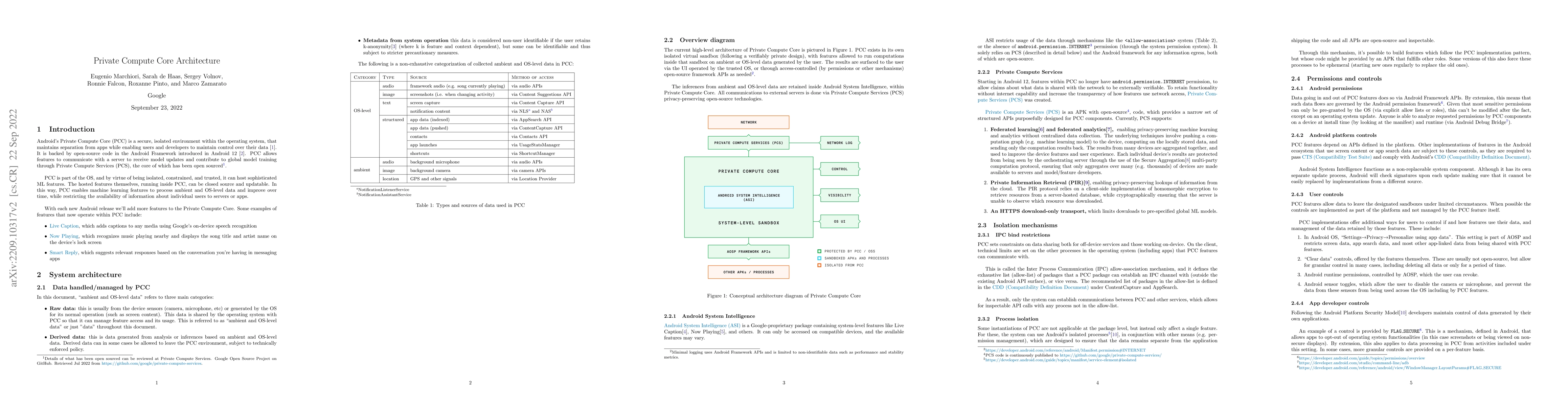 Thumbnail for Android Private Compute Core Architecture