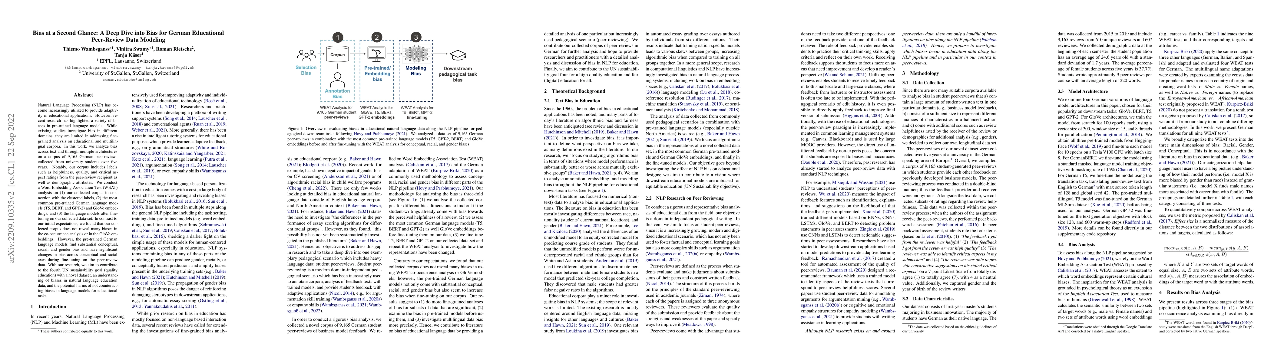 Thumbnail for Bias at a Second Glance: A Deep Dive into Bias for German Educational
  Peer-Review Data Modeling