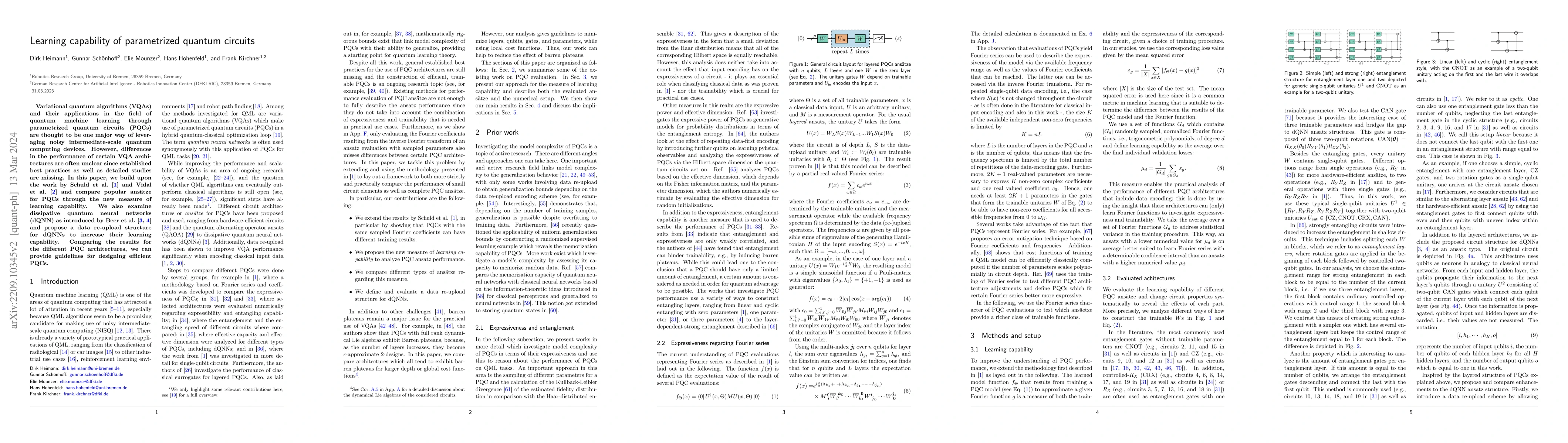 Thumbnail for Learning capability of parametrized quantum circuits