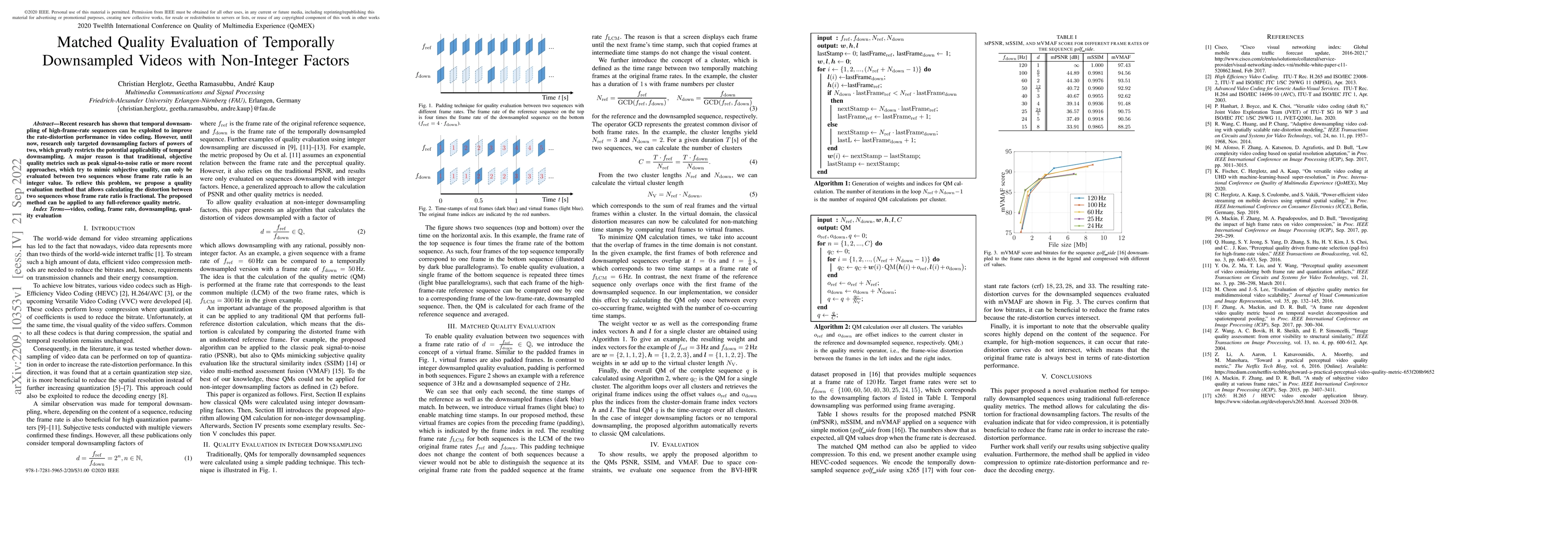 Thumbnail for Matched Quality Evaluation of Temporally Downsampled Videos with
  Non-Integer Factors