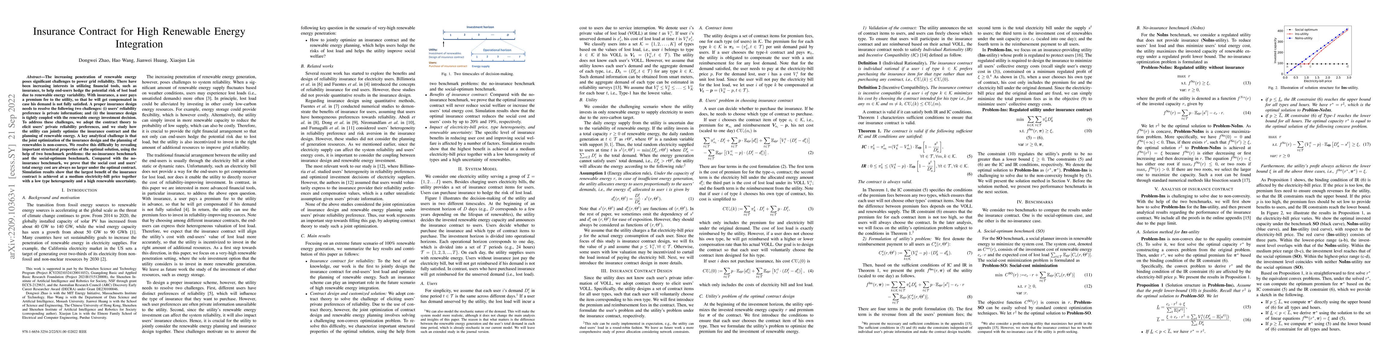 Thumbnail for Insurance Contract for High Renewable Energy Integration