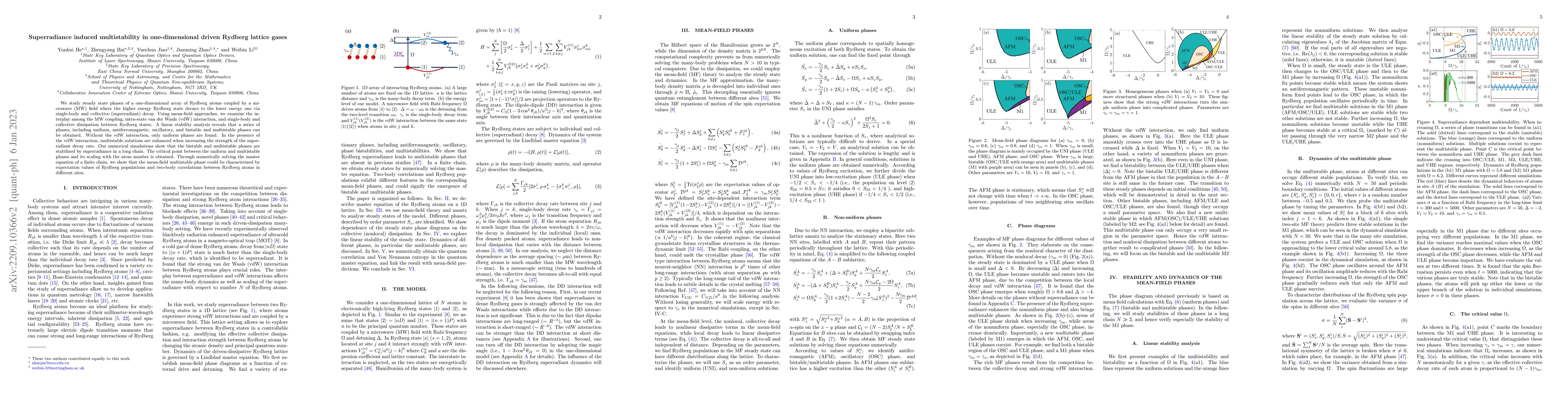 Thumbnail for Superradiance-induced multistability in driven Rydberg lattice gases