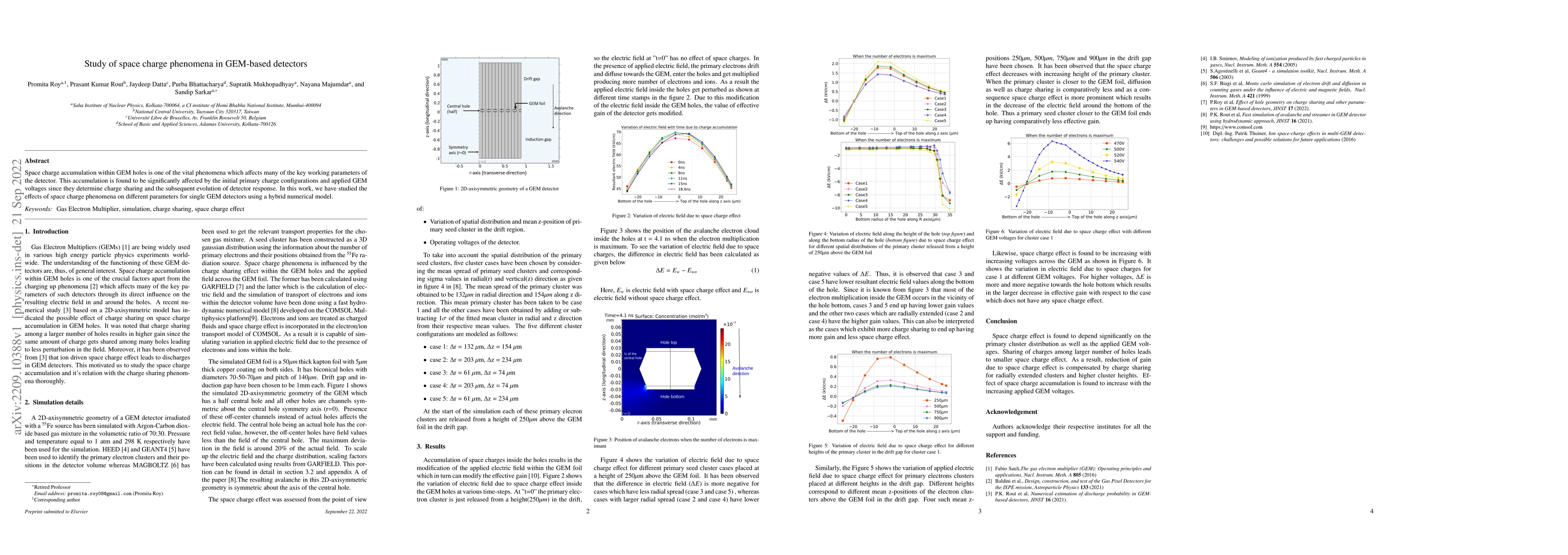 Thumbnail for Study of space charge phenomena in GEM-based detectors