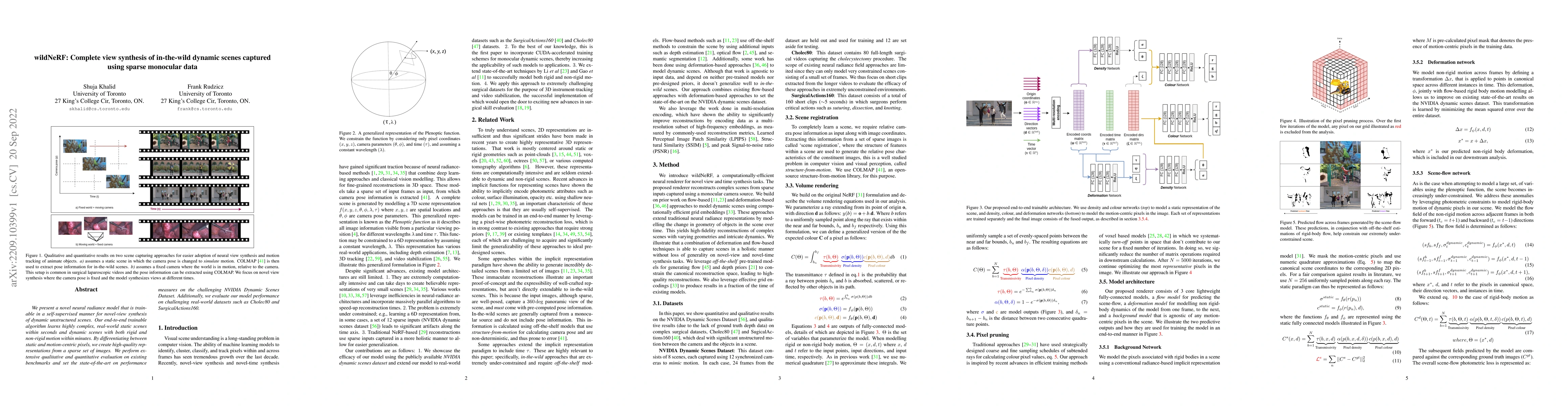 Thumbnail for wildNeRF: Complete view synthesis of in-the-wild dynamic scenes captured
  using sparse monocular data