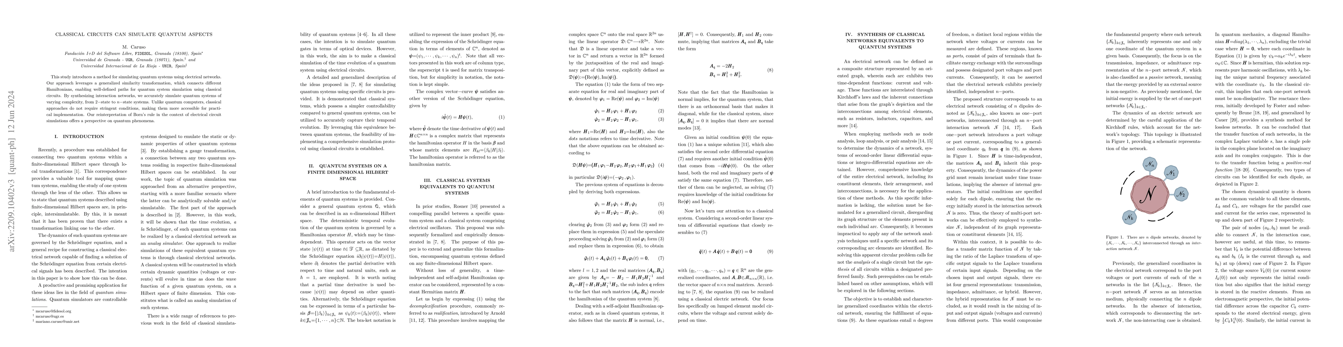 Thumbnail for Classical circuits can simulate quantum aspects