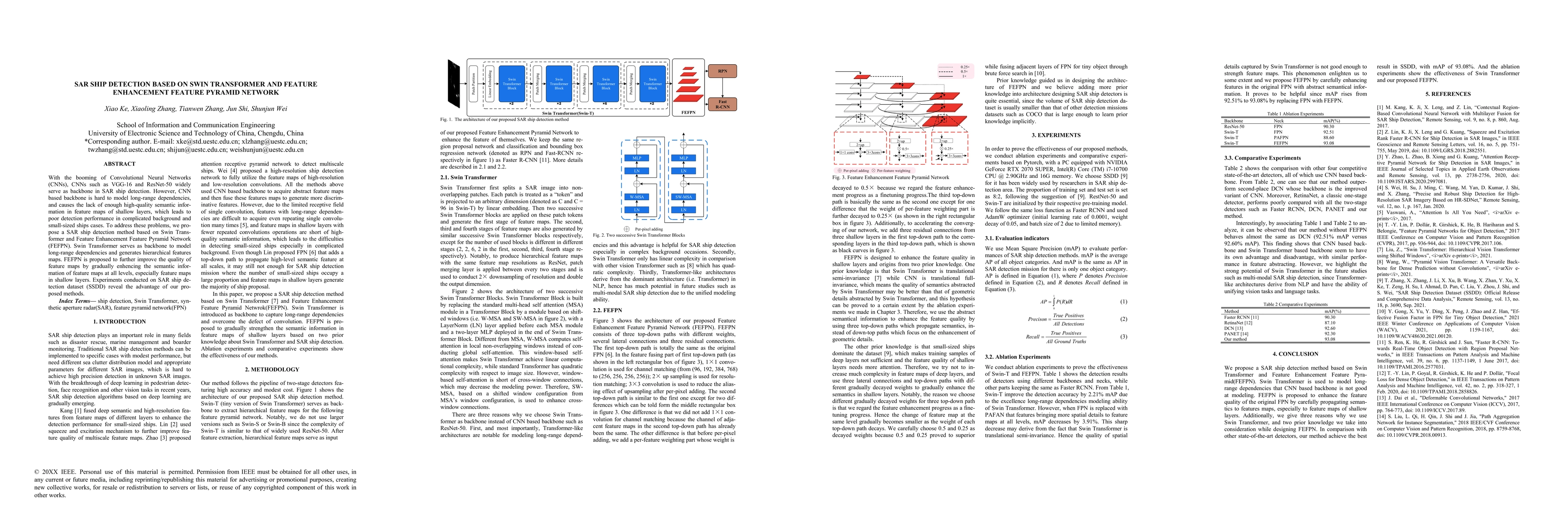 Thumbnail for Sar Ship Detection based on Swin Transformer and Feature Enhancement
  Feature Pyramid Network